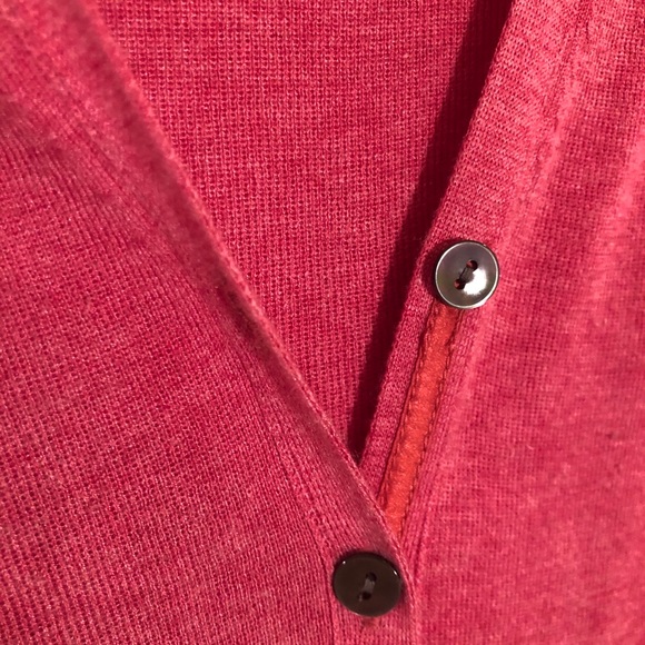 Banana Republic Silk Blend Long Pink Cardigan - Picture 3 of 7